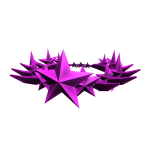 Pink Spiky Star Crown