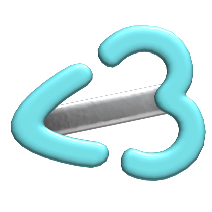 𝓓 | dollie <3 heartclip - blue