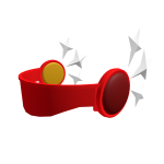 Red 6 Stars Visor