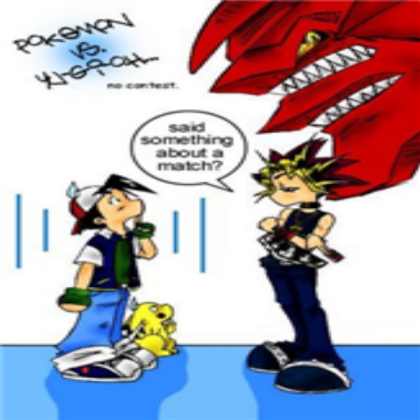funny pokemon and yu-gi-oh pic (desc) Roblox decal
