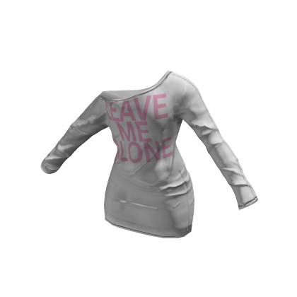 Off Shoulder Long Sleeve Dress (White) thumbnail