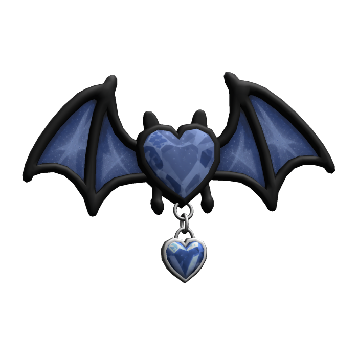 ♡ Blue Bat Hair Clip