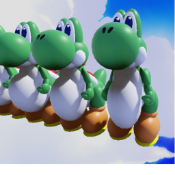 Cart ride into 8 pregnant yoshi's