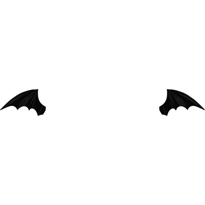 ,, 🖤. vampire bat wing hairclips