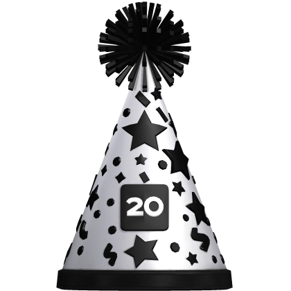 Black/White Vicennial Party Hat Recolor (Addon)