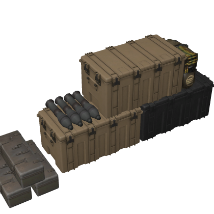 Military Boxes Supplies Zone Crate Tent A Base Arm