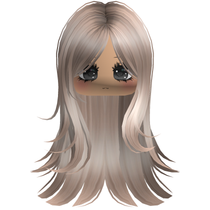 Basic Soft Hair w Cute Lashes Face Platinum Roblox item