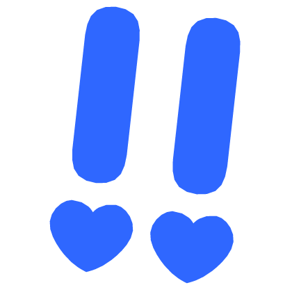 ♡ Cute Glowing Surprised Anime Sticker Blue Roblox item