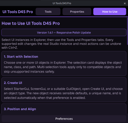 UI Tools D4S Pro preview 3