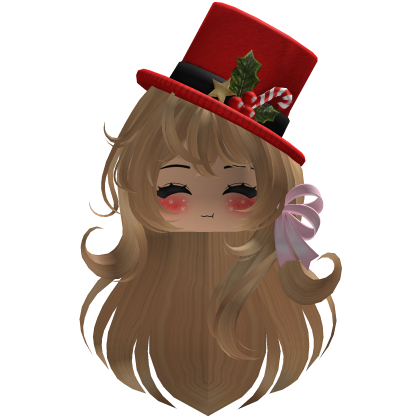 Beautiful Christmas hat hairstyle bow (Brown)