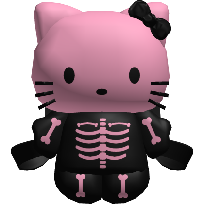 Cute Cat Kitty Halloween Skeleton Backpack 3.0