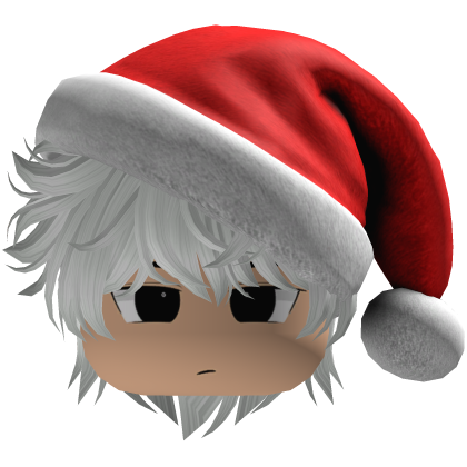 fluffy hair Christmas beret hat y2k (White-black)