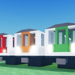 Train building game icon