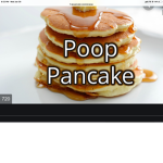 Mixing poopy pancakes