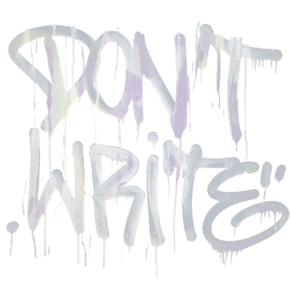 Graffiti Don't Write  | ALAN WAKE Roblox decal