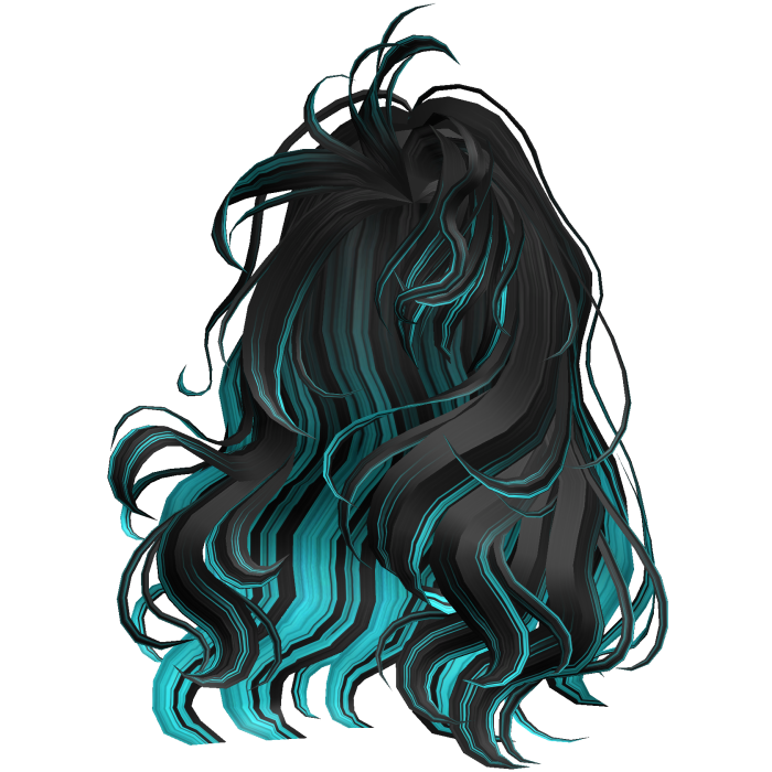 Curly Blowout Black & Blue