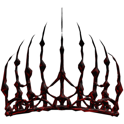 Red Thorn King Crown - Extreme Spiked Goth Roblox item