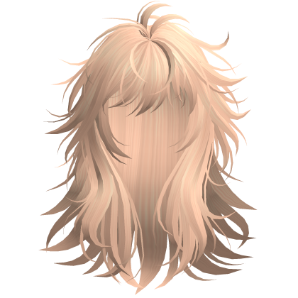 Blonde Long Layered Anime Wolfcut Roblox item