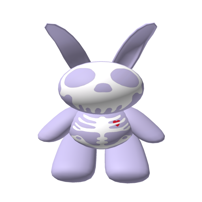 Skeleton Bunny Backpack Lilac