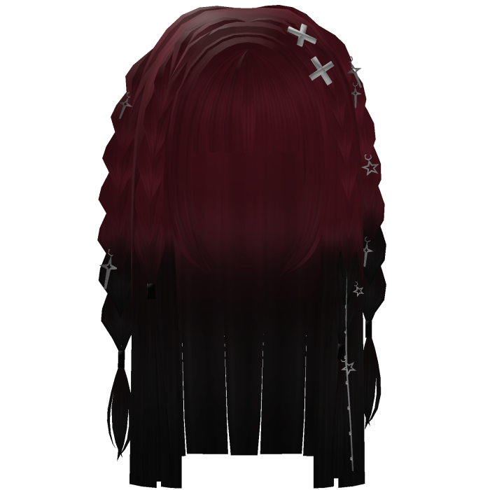 Dark Pink Gothic Braids