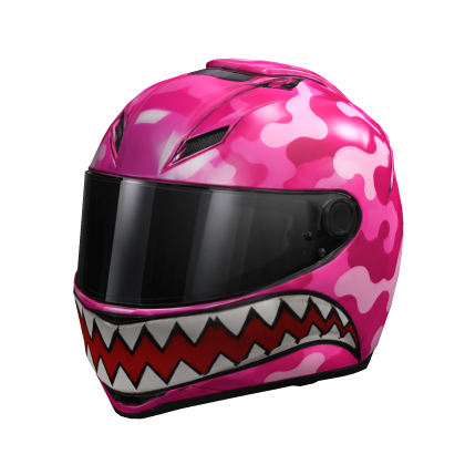 Pink Sharkbite Motorcycle Helmet Roblox item