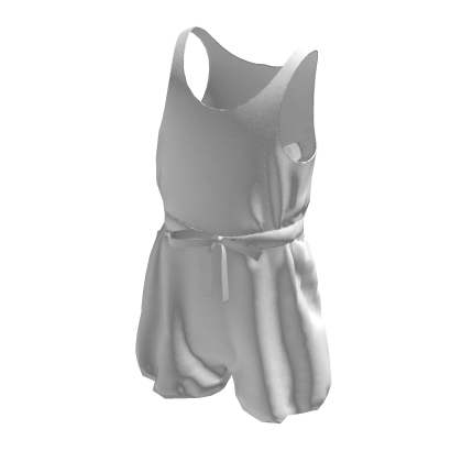 White Sleeveless Romper thumbnail