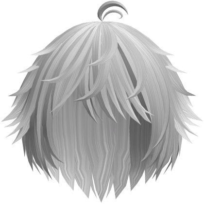 Silver Cute Messy Kawaii Anime Boy Hair Roblox item