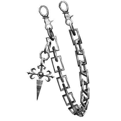 (Left) Silver Chrome Waist Chain thumbnail