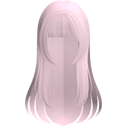 shoujo anime girl hair w side bangs pink Roblox item