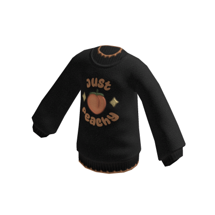 Cute Black Oversized Sweater thumbnail