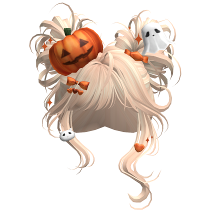 Spooky Halloween Pumpkin Buns  (Blonde)