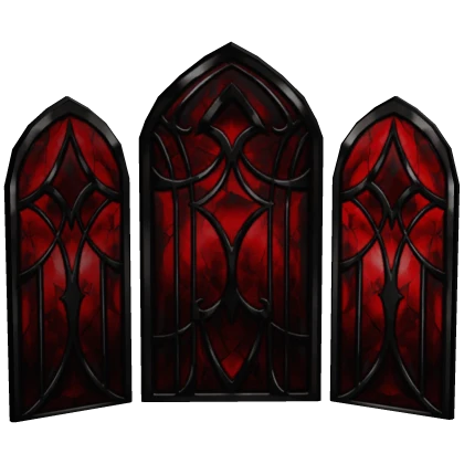 Maximalist Goth Vampire Window Background - Red | Roblox Item