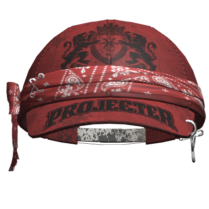 Y2k Bandana Cap Red&Black
