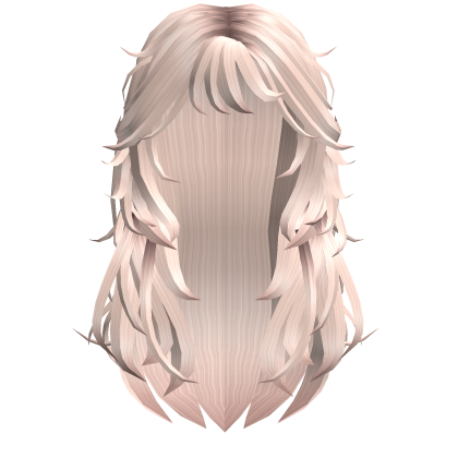 Grunge Girl Messy Y2K Layered Hair Platinum Blonde Roblox item
