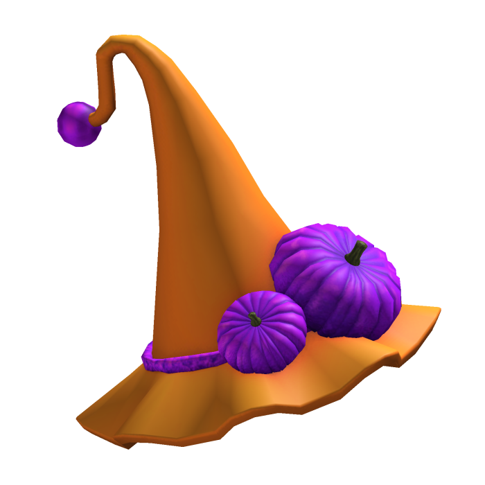 Halloween Pumpkin Witch Hat