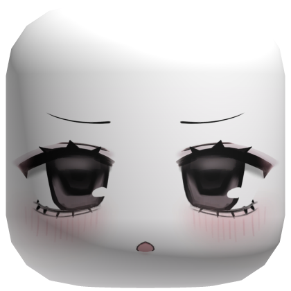 cute chibi upset dolly moe anime face Roblox item