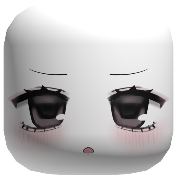 cute chibi upset dolly moe anime face