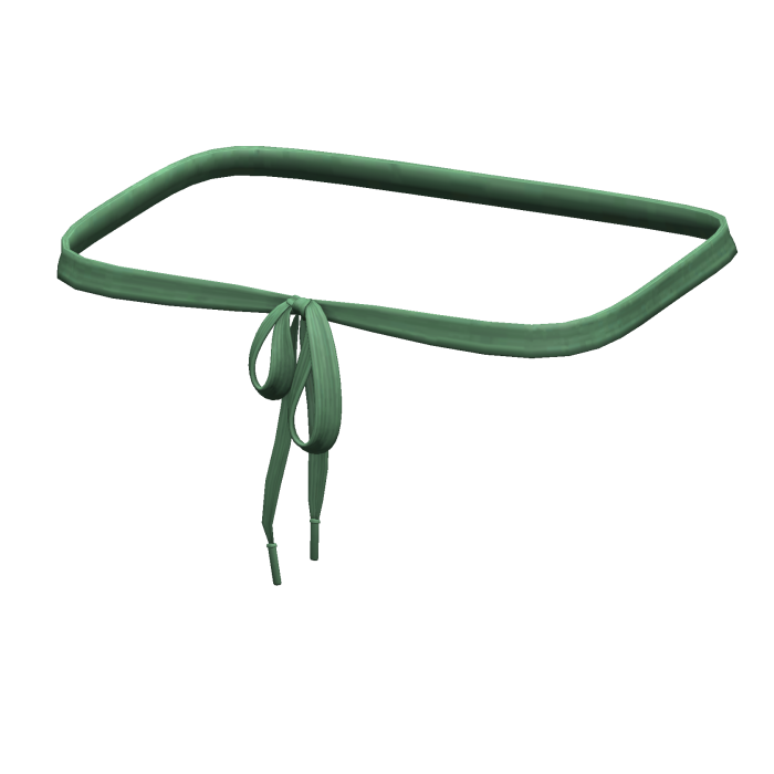 -',ৎ Green Thrifted Shoelace Belt (3.0)