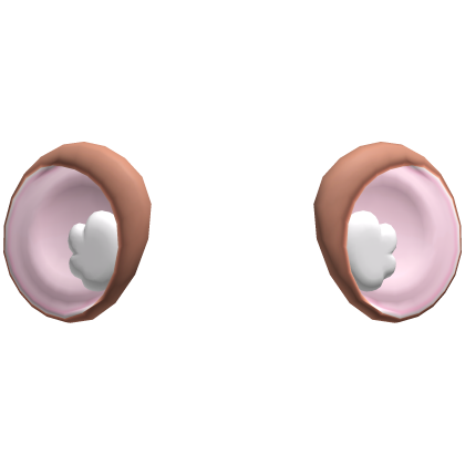 ♡ ꒰ BIG oversized light brown mouse ears ꒱ ♡  Roblox item