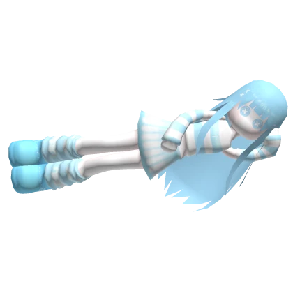 Blue Sleeping Doll On Head Roblox item render