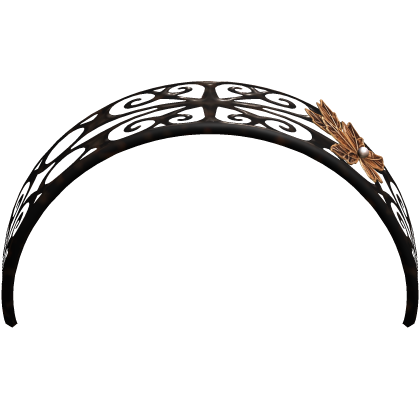 Black Brown Boho Hippie Earthy Swirl Leaf Headband