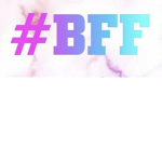 bff squad pink Purple Blue