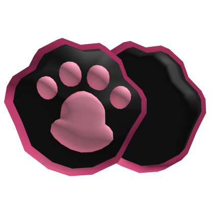  Hair Clip Cat Paw Black Emo Jewelry Kitty Clips Roblox item