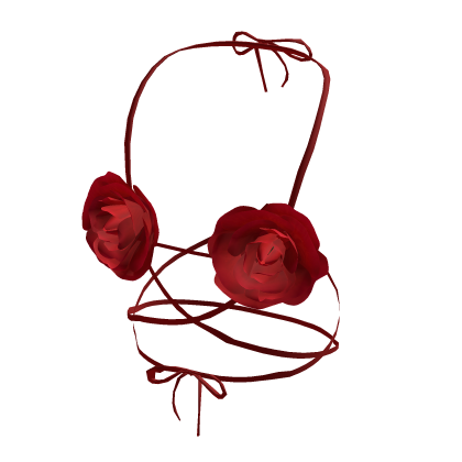 Crop Top Rose Shape Red thumbnail