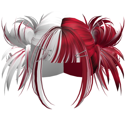 Scene Hyperpop Rave Buns (White&Red)