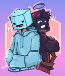 Diamond boi and Demon Boi