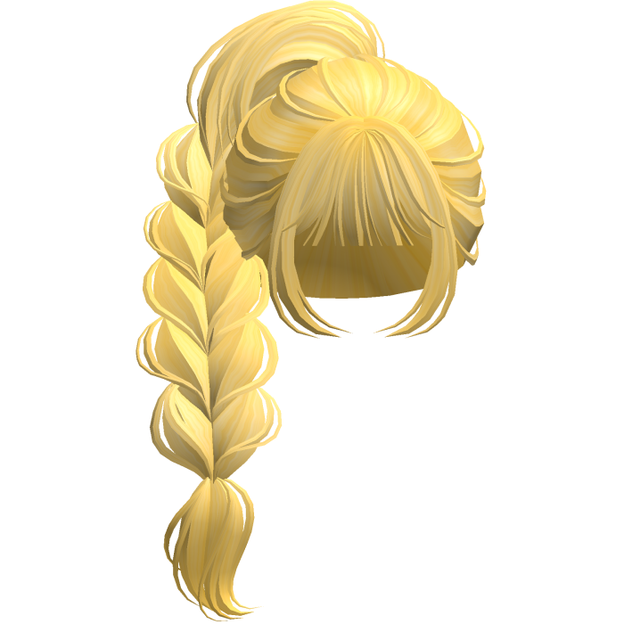 Braided Anime Princess Ponytail Yellow