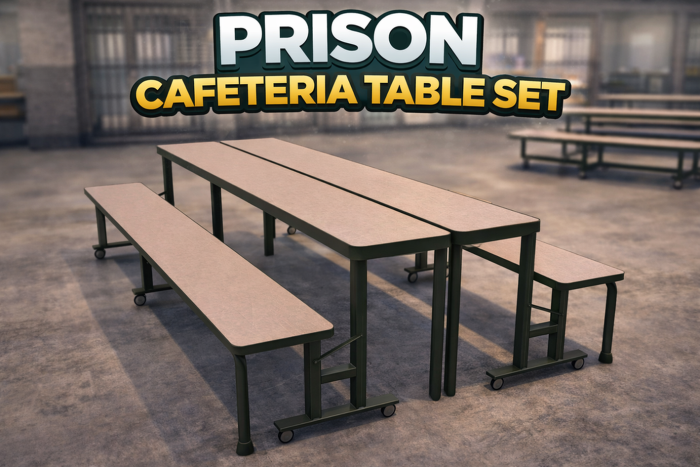 Prison Cafeteria Table Set preview 1