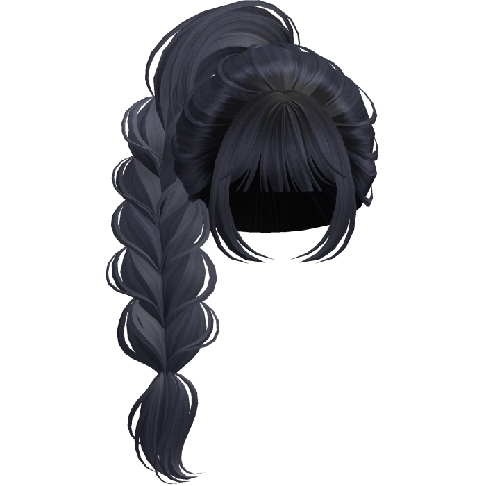 Braided Anime Princess Ponytail Navy