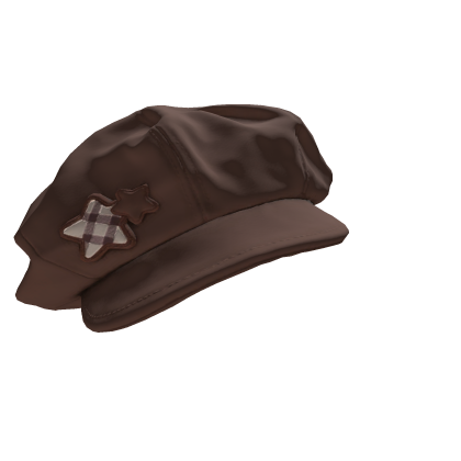 Cocoa Star Patch Newsboy Cap